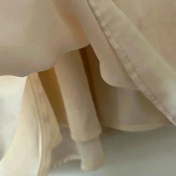 Forever 21 Ivory Dress, Lined, Women’s Size Small Open Back - Picture 7 of 13